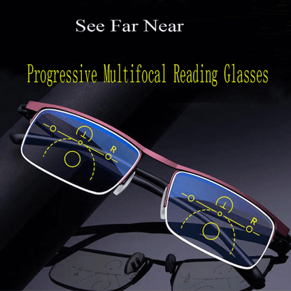 Progressive Intelligent Glasses | Multi-Focal Technology | Black
