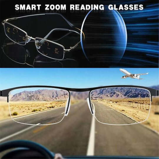 Smart Progressive Glasses | Automatic Vision Adjustment & Blue Light Filter
