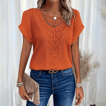 Women's Boho Summer Top | Short Sleeve
