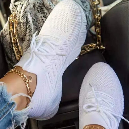 Women's Lace-Up Platform Sneakers | Sporty