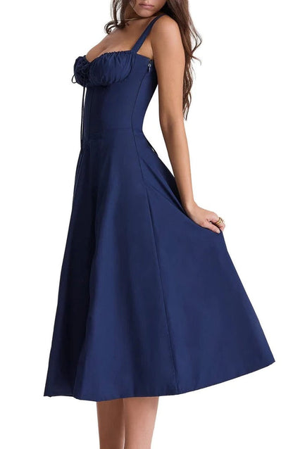 Women's Floral Print Sleeveless Summer Dress | Midi