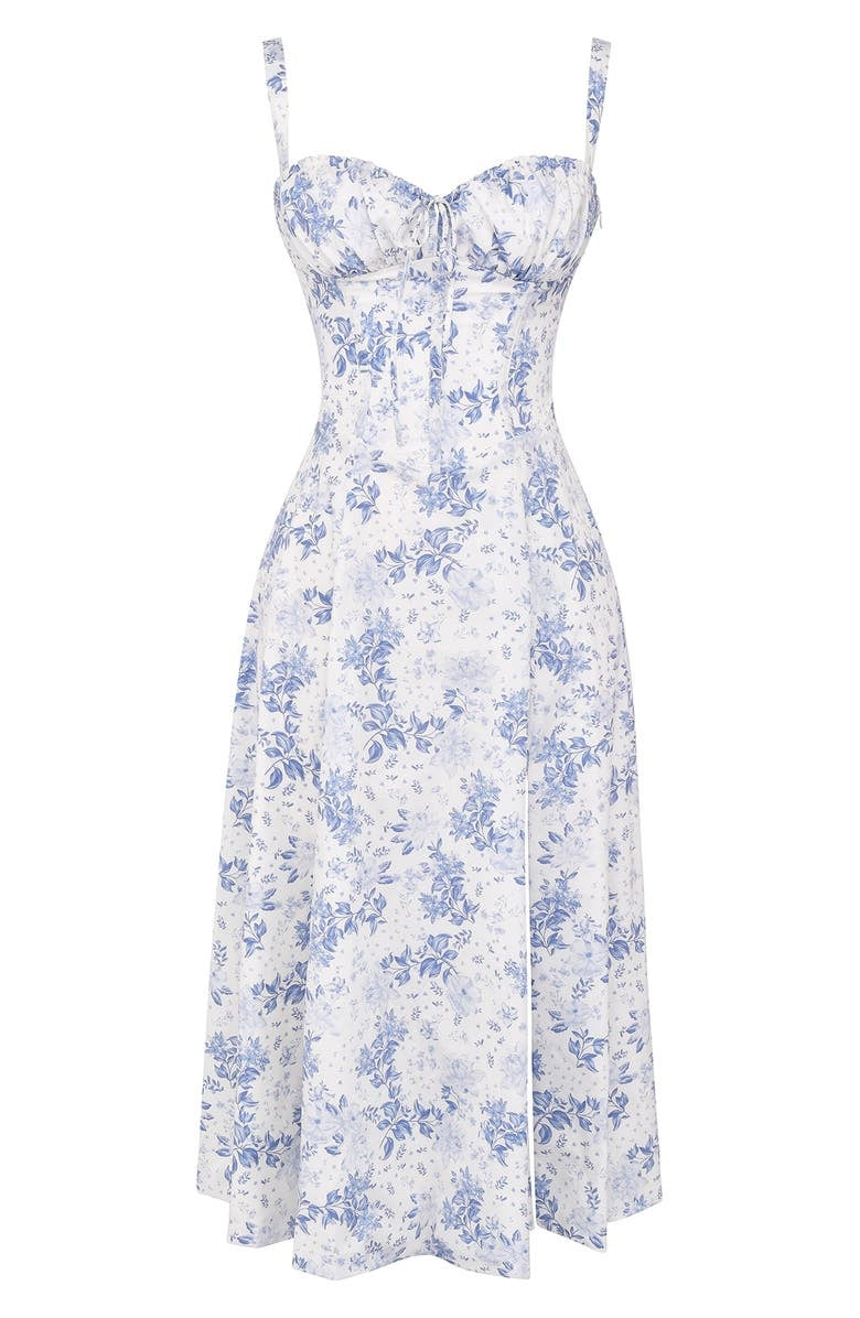 Women's Floral Print Sleeveless Summer Dress | Midi