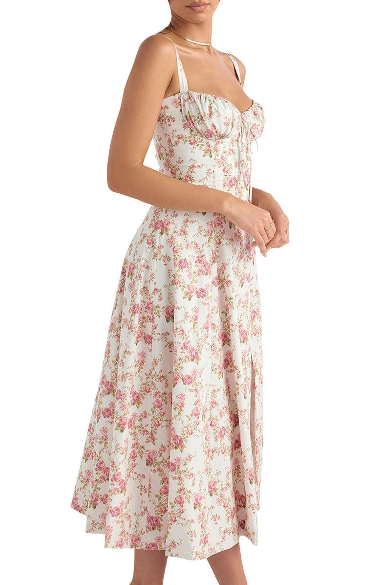Women's Floral Print Sleeveless Summer Dress | Midi