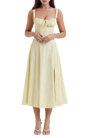 Women's Floral Print Sleeveless Summer Dress | Midi