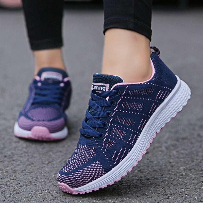 Women's Sporty Running Sneakers | Lace-Up