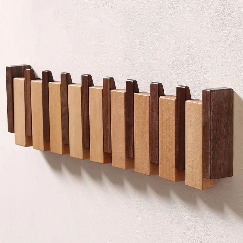 Handcrafted Wall Coat Rack in Piano Style