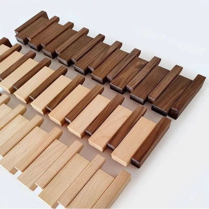 Handcrafted Wall Coat Rack in Piano Style