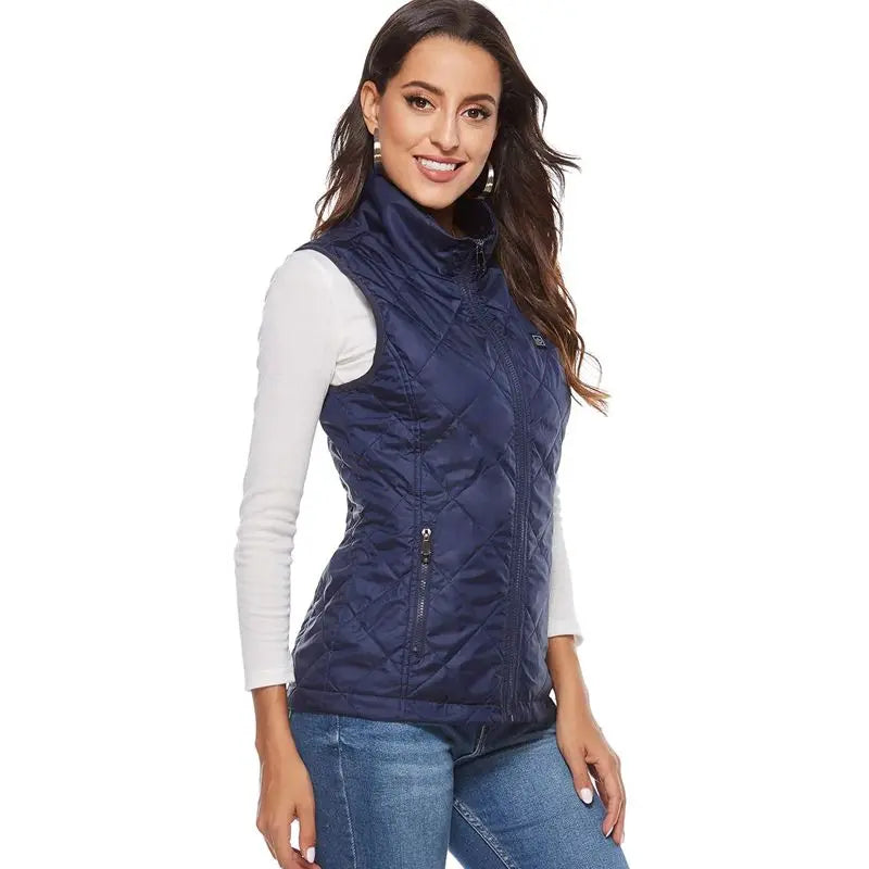 Women's Heated Vest | USB-Powered with Infrared Technology | Temperature Regulating & Lightweight | Perfect for Autumn & Winter