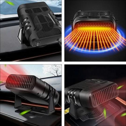 12V Portable Heating and Cooling Device for Cars with 360° Mount