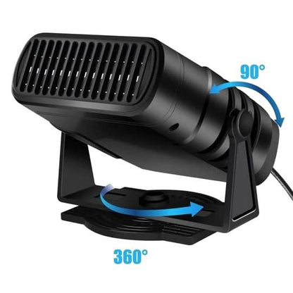 12V Portable Heating and Cooling Device for Cars with 360° Mount