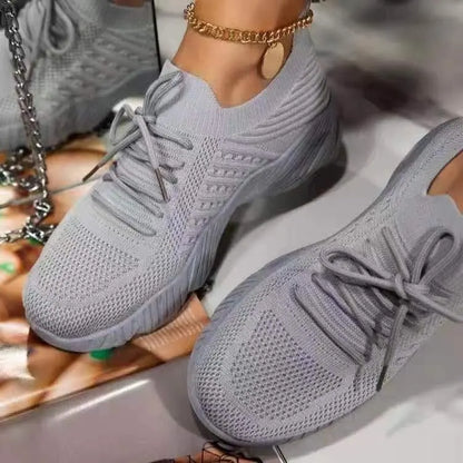 Women's Lace-Up Platform Sneakers | Sporty