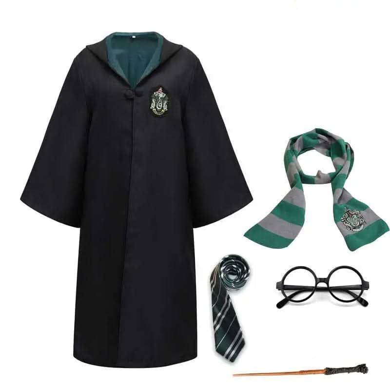 Complete Wizard Costume with Cloak & Accessories for Kids & Adults