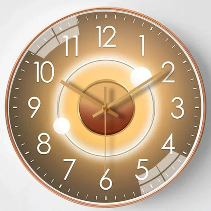 20 cm Silent Wall Clock with Classic Design in Plastic and Glass – Elegant and Easy to Read for Any Room