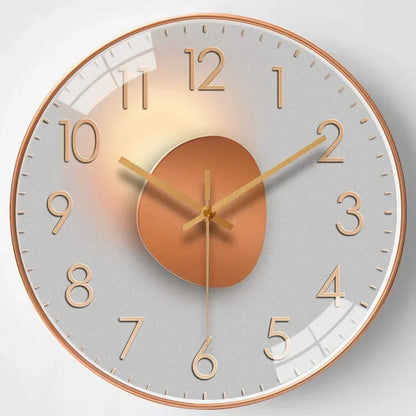 20 cm Silent Wall Clock with Classic Design in Plastic and Glass – Elegant and Easy to Read for Any Room