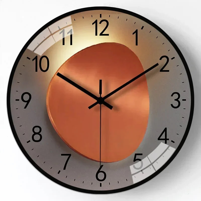 20 cm Silent Wall Clock with Classic Design in Plastic and Glass – Elegant and Easy to Read for Any Room