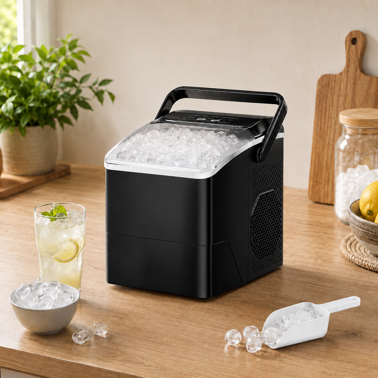 Portable Ice Cube Maker for Cooling