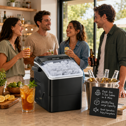 Portable Ice Cube Maker for Cooling