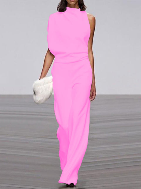 Women's Formal One-Shoulder Jumpsuit | Casual