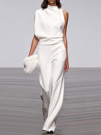 Women's Formal One-Shoulder Jumpsuit | Casual