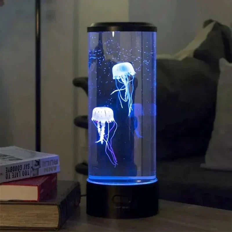 LED Mood Lamp Jellyfish with Color Changing Features for Office