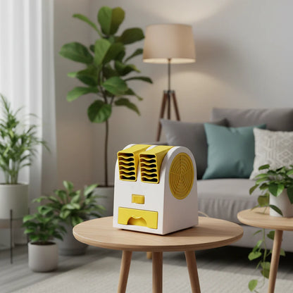 Mini USB Air Cooler with Quiet Operation & Dual Air Outlet