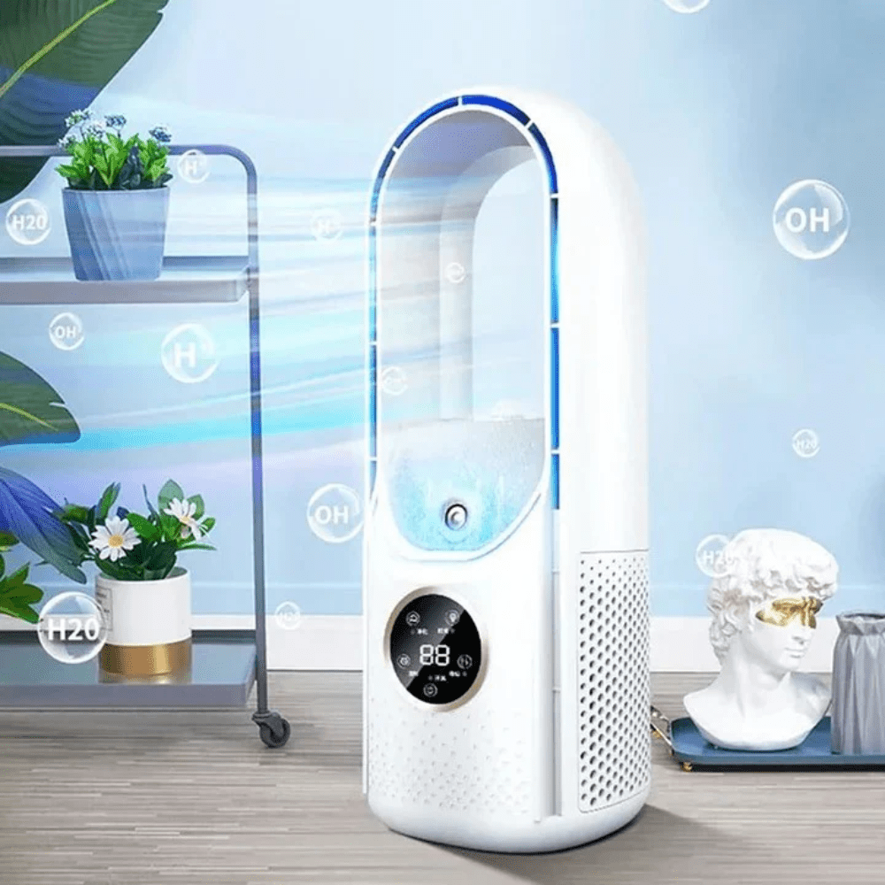 Silent Bladeless Air Cooler for Restful Nights