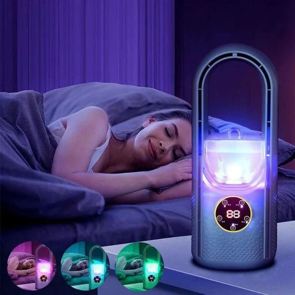 Silent Bladeless Air Cooler for Restful Nights