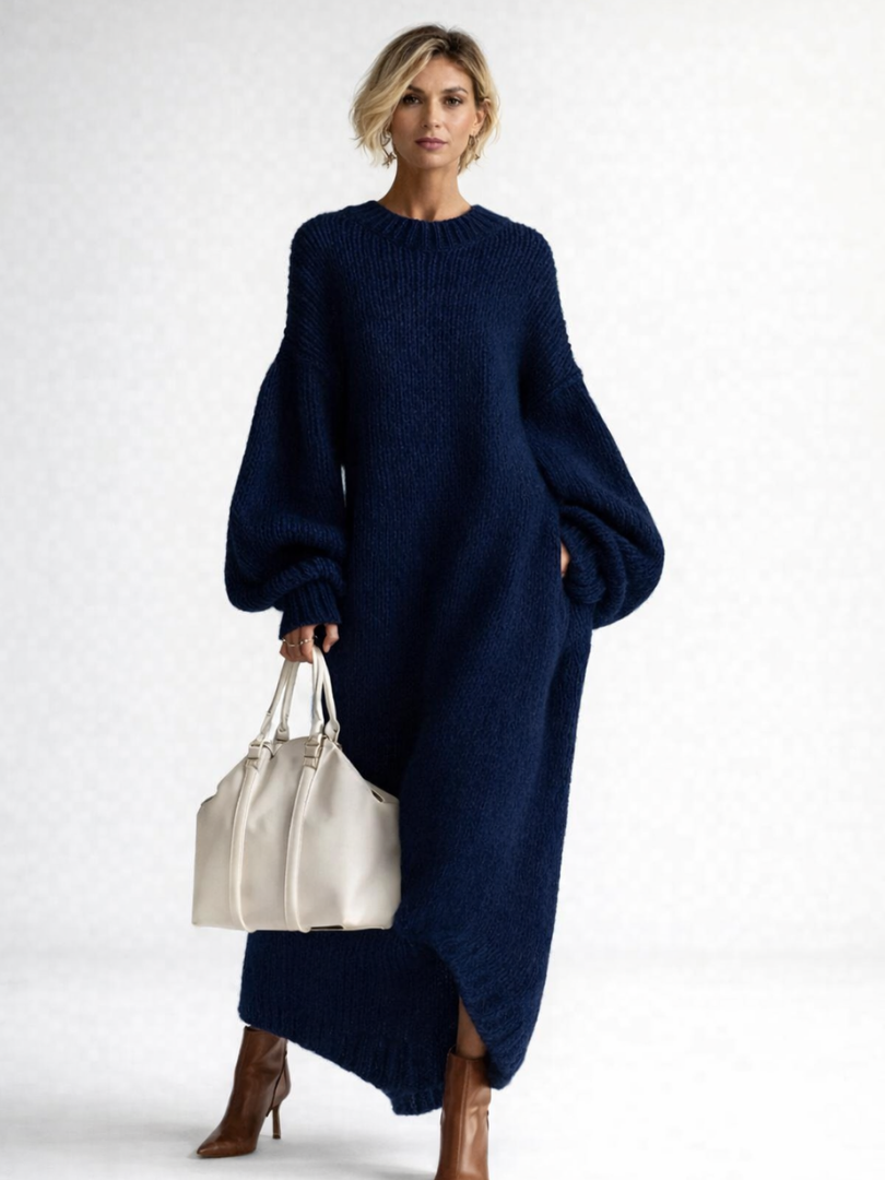 Women's Chunky Knit Oversized Sweater Dress | Winter