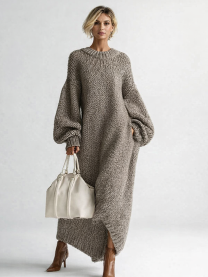 Women's Chunky Knit Oversized Sweater Dress | Winter