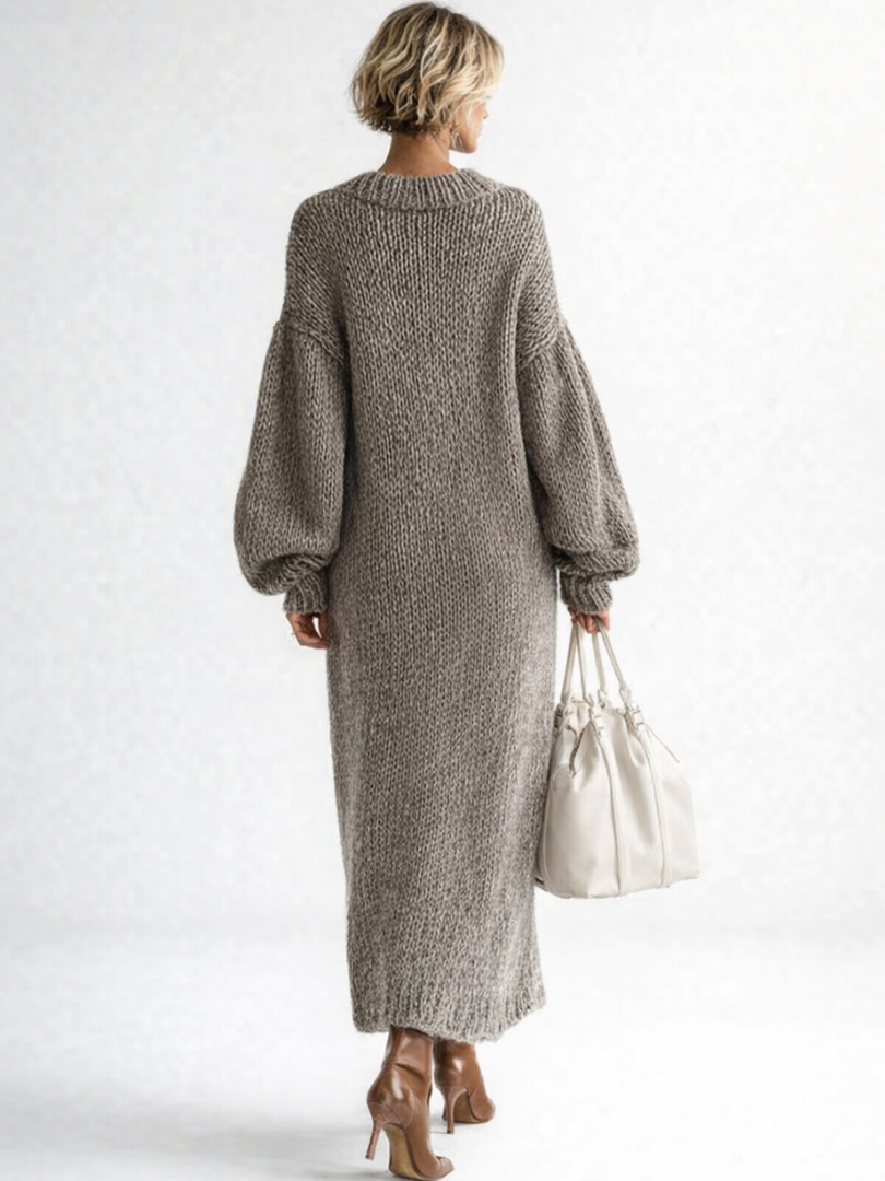 Women's Chunky Knit Oversized Sweater Dress | Winter