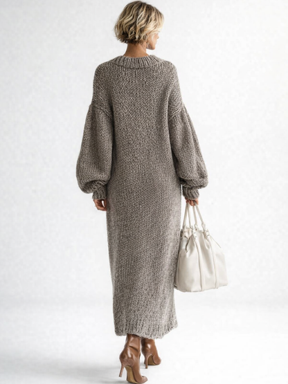Women's Chunky Knit Oversized Sweater Dress | Winter