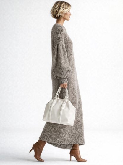 Women's Chunky Knit Oversized Sweater Dress | Winter