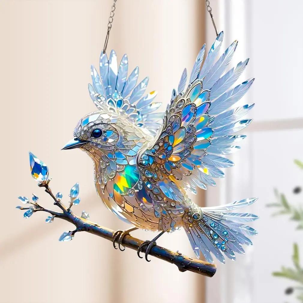 Crystal Bird Window Ornament – Sparkling Light Reflections for Your Home