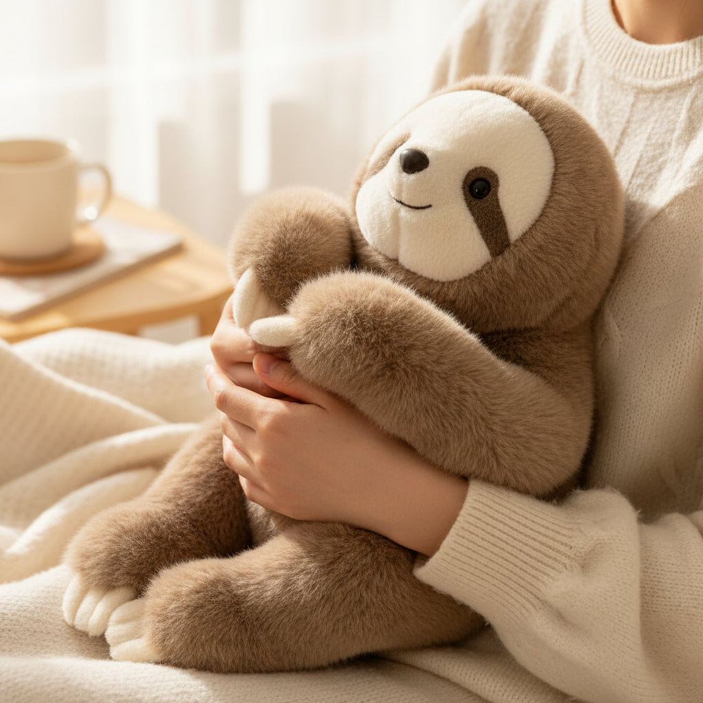 Cozy Plush Hug Pillow - Soft Stuffed Animal for Relaxation and Stress Relief