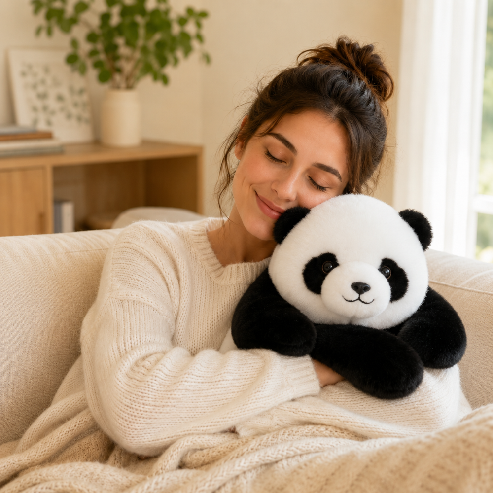 Cozy Plush Hug Pillow - Soft Stuffed Animal for Relaxation and Stress Relief