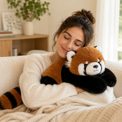Cozy Plush Hug Pillow - Soft Stuffed Animal for Relaxation and Stress Relief
