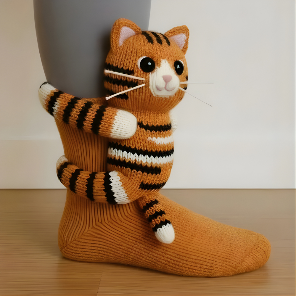 Unisex Soft and Cozy Animal-Patterned Winter House Socks