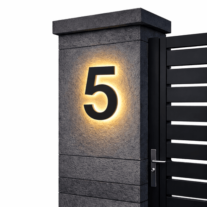 Customizable LED House Numbers for Contemporary Homes