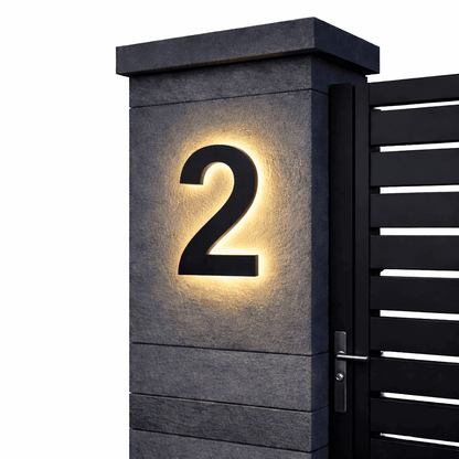 Customizable LED House Numbers for Contemporary Homes