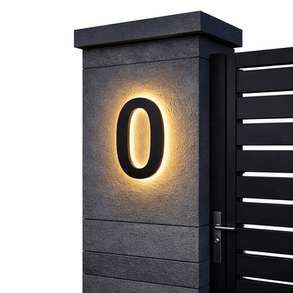 Customizable LED House Numbers for Contemporary Homes