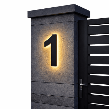 Customizable LED House Numbers for Contemporary Homes