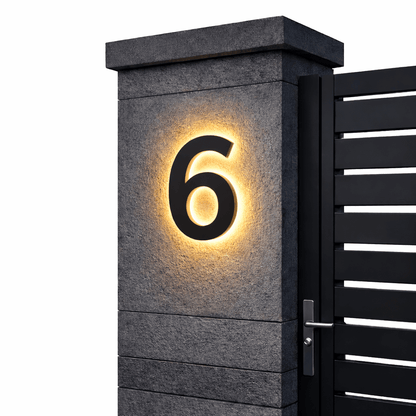 Customizable LED House Numbers for Contemporary Homes
