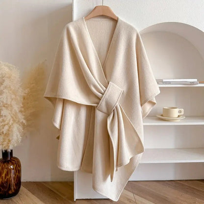 Luxurious Poncho-Scarf-Coat for All Seasons