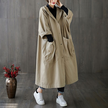 Women's Loose Coat | Large Pockets