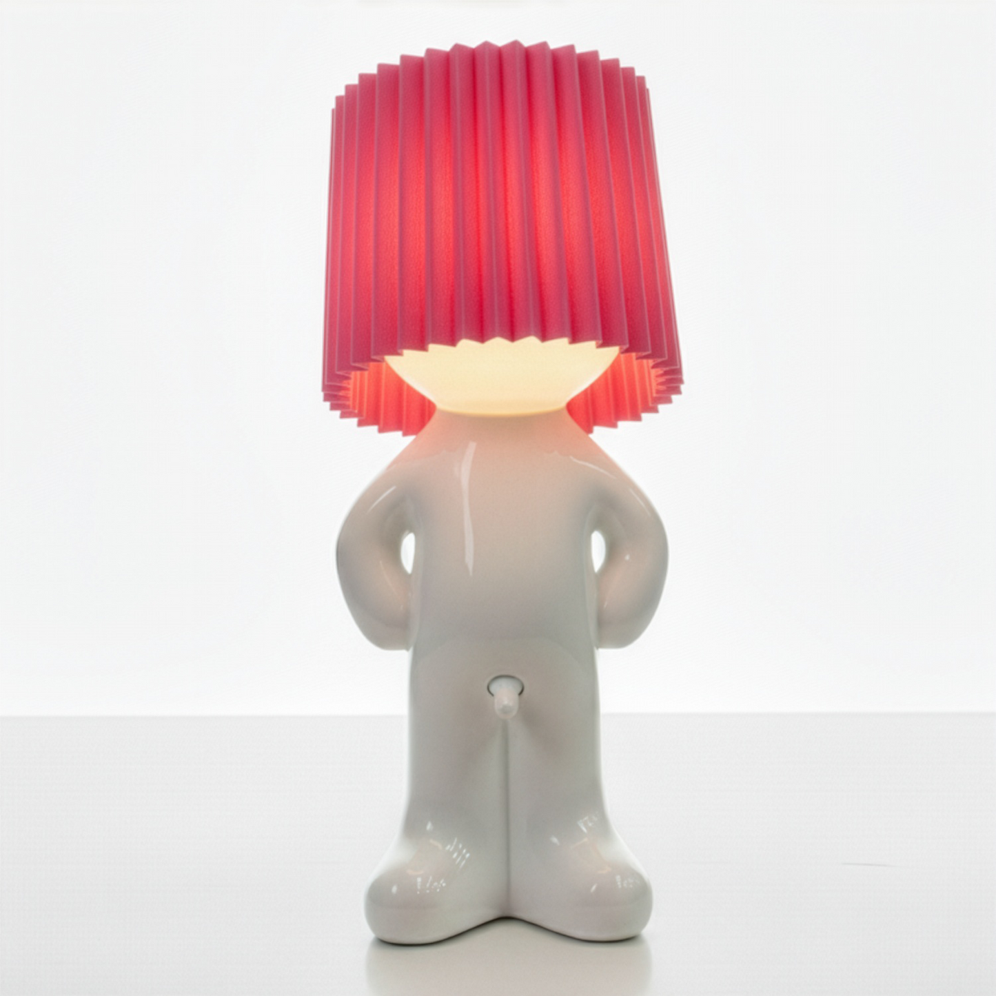 Humorous Battery-Powered Table Lamp with Dimmer | Wireless