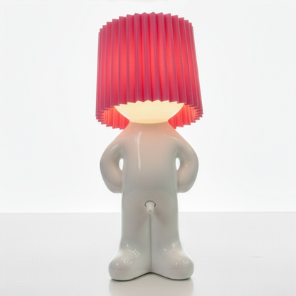 Humorous Battery-Powered Table Lamp with Dimmer | Wireless