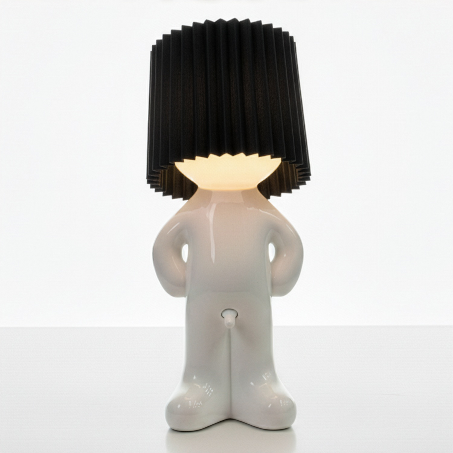 Humorous Battery-Powered Table Lamp with Dimmer | Wireless