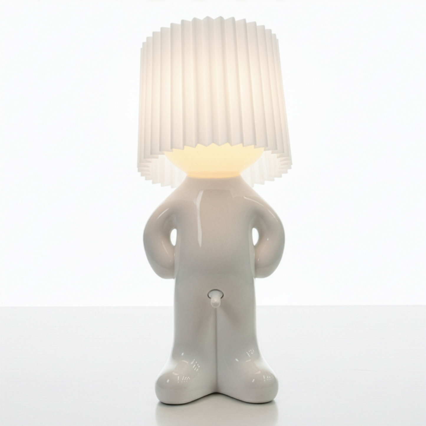Humorous Battery-Powered Table Lamp with Dimmer | Wireless