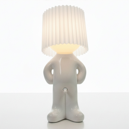 Humorous Battery-Powered Table Lamp with Dimmer | Wireless