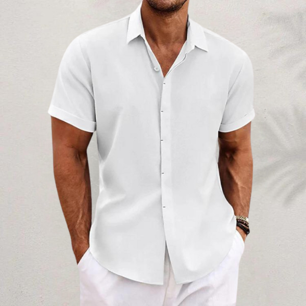 Men's Short Sleeve Button Down Summer Shirt | Regular Fit